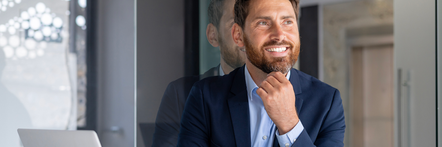 man smiling